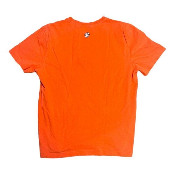 Life Is Good Lucky Dog With Bone Graphic T-Shirt Orange Cotton Tee Men's M - Picture 5 of 7